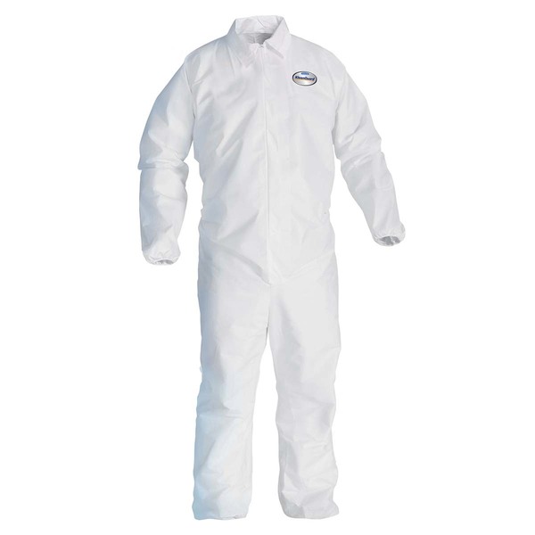 Kleenguard A40 Liquid & Particle Protection Coveralls (44314), Zip Front, E 44314